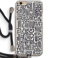Moroccan Print: iPhone 6 / 6S Transparant Hoesje met koord