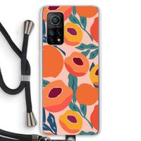 Perzik: Xiaomi Mi 10T 5G Transparant Hoesje met koord