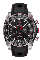 Horlogeband Tissot T0794272605700A / T610034296 Leder Zwart 23mm - thumbnail