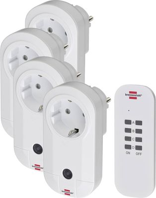 Brennenstuhl Comfort-Line Radiografisch bediende schakelaarset 4x IP20 - 1507050