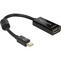 DeLOCK mini displayport 1.1 > hdmi adapter (zwart, 12,7 centimeter)