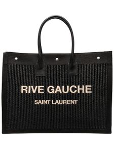 Saint Laurent sac cabas à logo imprimé - Noir