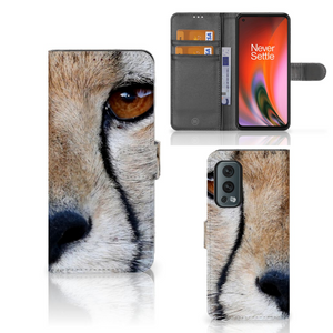 OnePlus Nord 2 5G Telefoonhoesje met Pasjes Cheetah