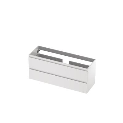 INK - Onderkast 2 Laden Greeploos Gelakt - 1200x400x520 Mm - Hoogglans Wit