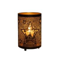 Lantaarn ster 16x10,5 cm zwart/goud - Annas collection
