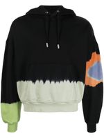 Eckhaus Latta hoodie en coton à motif tie-dye - Noir - thumbnail