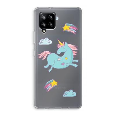 Vliegende eenhoorn: Samsung Galaxy A42 5G Transparant Hoesje