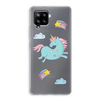 Vliegende eenhoorn: Samsung Galaxy A42 5G Transparant Hoesje