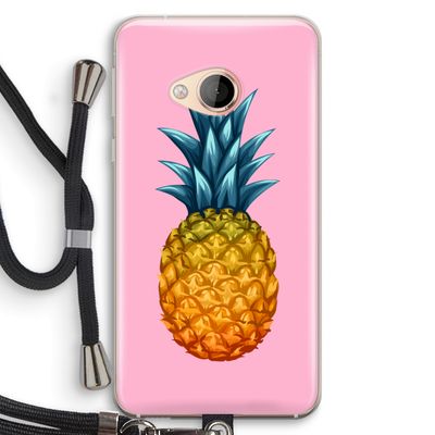 Grote ananas: HTC U Play Transparant Hoesje met koord