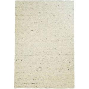 Tapeso Wollen vloerkleed handweef Veve - beige|crème - 250x340 cm