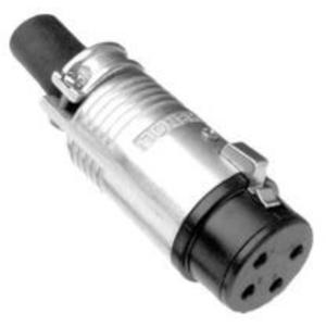 Amphenol EP-6-11P XLR-connector Koppeling, recht Aantal polen: 6 Zilver 1 stuk(s)