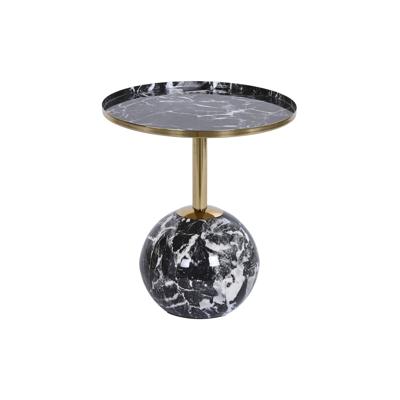 Bijzettafel DKD Home Decor 41 x 41 x 47 cm Zwart Gouden Ijzer
