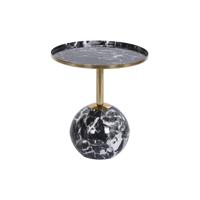 Bijzettafel DKD Home Decor 41 x 41 x 47 cm Zwart Gouden Ijzer