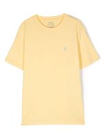 POLO RALPH LAUREN KIDS t-shirt en coton à logo brodé - Jaune