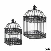 Decoratieve kooi Set Zwart (4 Stuks) - thumbnail