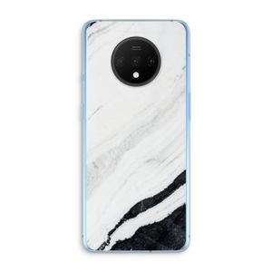 Elegante marmer: OnePlus 7T Transparant Hoesje