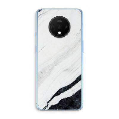 Elegante marmer: OnePlus 7T Transparant Hoesje