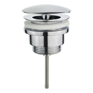 Afvoerplug Xellanz Basic | 5/4" | Vaste waste (niet afsluitbaar) | Messing | Rond | Chroom