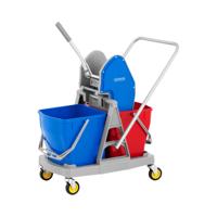 Schoonmaakwagen - met wringer - 2 emmers - 36 L