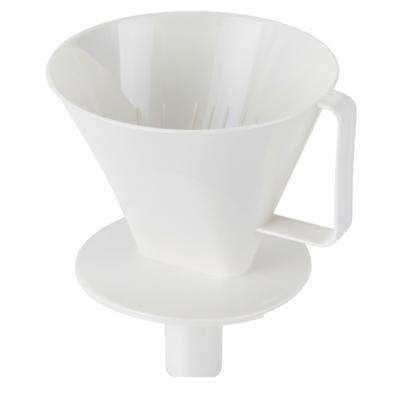 Excellent Houseware Koffie filter - maat 2 - wit - kunststof - koffiefilterhouder - voor onderweg