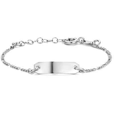 Armband Graveerplaat zilver 5 x 18,5 mm 11-13 cm