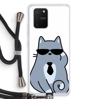 Cool cat: Samsung Galaxy S10 Lite Transparant Hoesje met koord