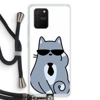 Cool cat: Samsung Galaxy S10 Lite Transparant Hoesje met koord