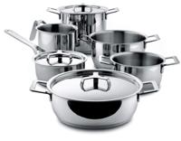 Alessi Pannenset Pots&Pans - AJM100S9 - door Jasper Morrison - 6 Delig