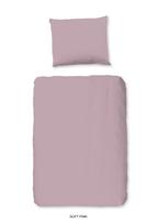 Good Morning Peuter dekbedovertrek "uni dessin" - Roze - (120x150 cm) - Katoen