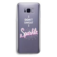 Sparkle quote: Samsung Galaxy S8 Transparant Hoesje