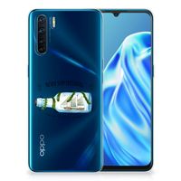 OPPO A91 Telefoonhoesje met Naam Boho Bottle