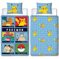 Omkeerbaar beddengoedset - POKEMON - Battle - Microvezel - 1 dekbedovertrek 140 x 200 cm + 1 kussensloop 63 x 63 cm