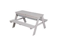 roba Kinder picknicktafel (met speelbakken, Grijs)