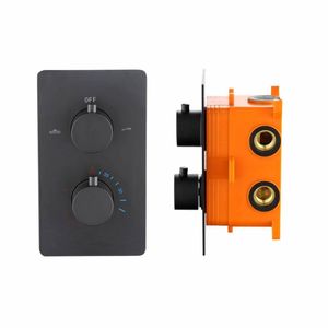 Best Design Douchekraan Verona Thermostatisch + Inbouwdeel 2-Weg 1/2" Mat Zwart