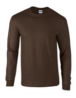 Gildan G2400 Ultra Cotton™ Long Sleeve T-Shirt - Dark Chocolate - M