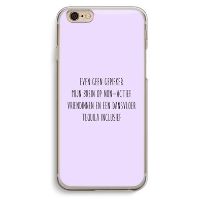 Tequila: iPhone 6 / 6S Transparant Hoesje