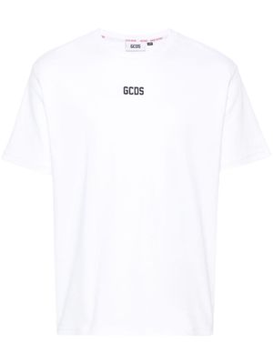 GCDS t-shirt en coton à logo appliqué - Blanc