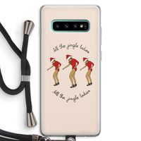 Jingle Ladies: Samsung Galaxy S10 Plus Transparant Hoesje met koord