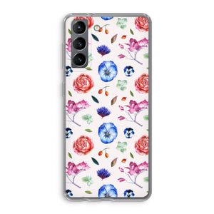 Bloemetjes: Samsung Galaxy S21 Transparant Hoesje