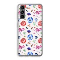 Bloemetjes: Samsung Galaxy S21 Transparant Hoesje