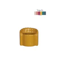 Bloempot Pouff stoel mosterd Ø8,4xH9cm