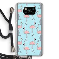 Anything Flamingoes: Xiaomi Poco X3 Pro Transparant Hoesje met koord