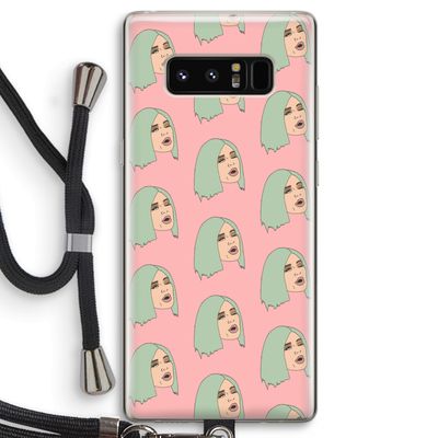 King Kylie: Samsung Galaxy Note 8 Transparant Hoesje met koord