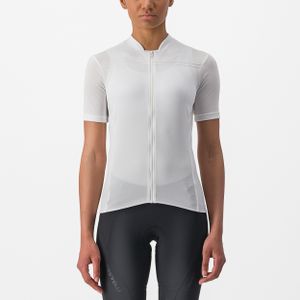 Castelli Anima 4 fietsshirt korte mouw wit dames S