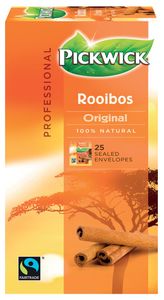 Pickwick thee, rooibos, fairtrade, pak van 25 zakjes