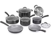Set di pentole - Tutti i piani cottura, inclusa l'induzione - CUISINART - 54C11BKEU - Ceramica - Antiaderente - 11 pezzi