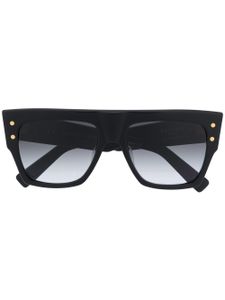 Balmain lunettes de soleil B-II à monture carrée - Noir