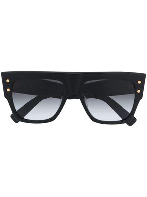 Balmain Eyewear lunettes de soleil B-II à monture carrée - Noir