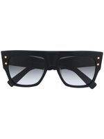 Balmain lunettes de soleil B-II à monture carrée - Noir