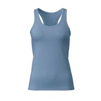 Top met racerback van bio-katoen en hennep, blauw Maat: L